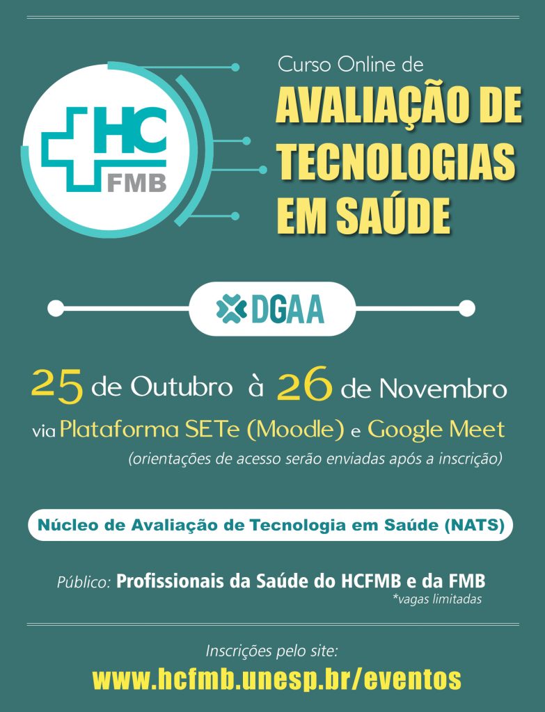 Curso De Avaliação De Tecnologias Em Saúde Inscrições Abertas